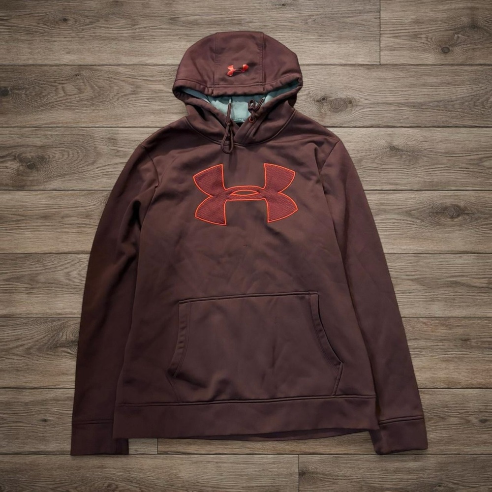 Under Armour Maroon Hoodie with Red Accents